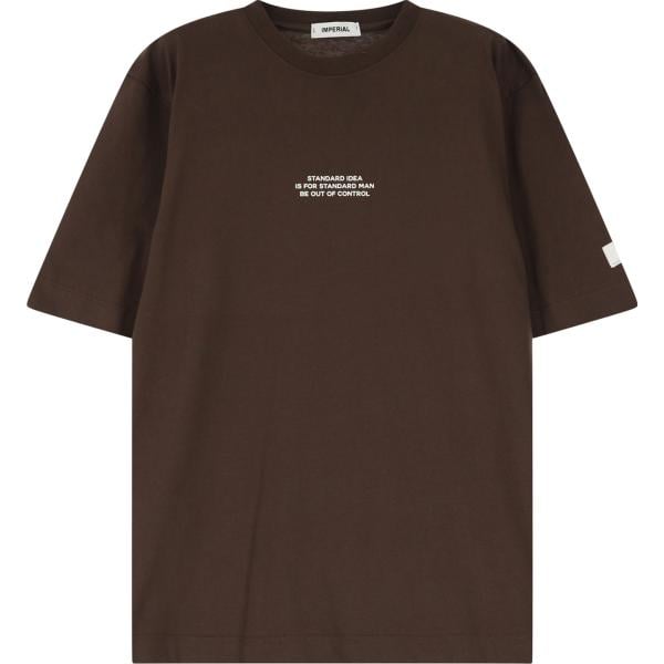 t-shirt Imperial marrone con stampe
