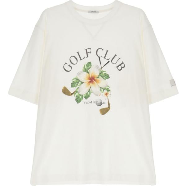 t-shirt Imperial bianco a fiori