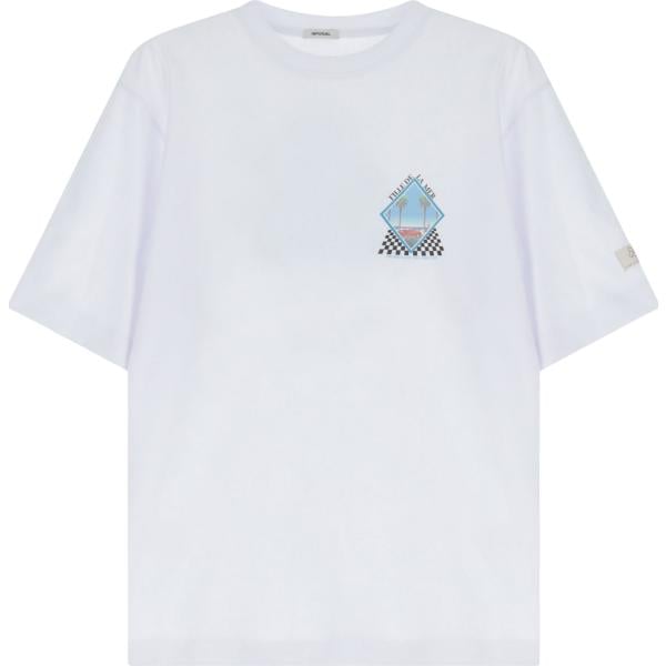 t-shirt Imperial bianco con stampe