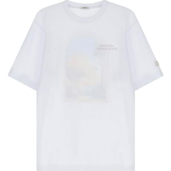 t-shirt Imperial bianco con stampe