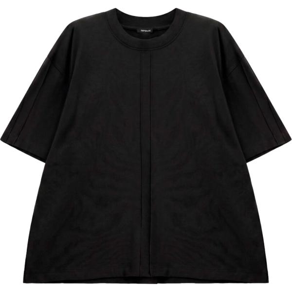 T-shirt da uomo in nero pece a maniche corte Imperial