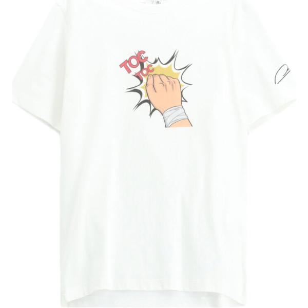 t-shirt Imperial bianco con stampe