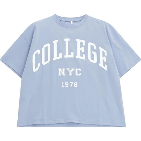 t-shirt Imperial blu con stampe