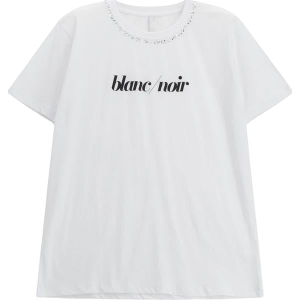 t-shirt Imperial bianco con stampe