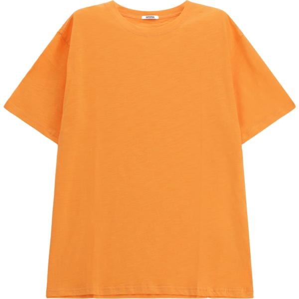 t-shirt Imperial arancione tinta unita