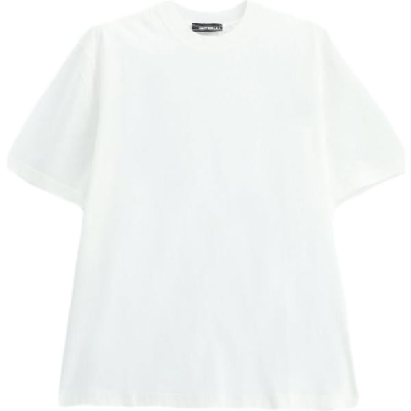 T-shirt da uomo in bianco neve girocollo a maniche corte Imperial