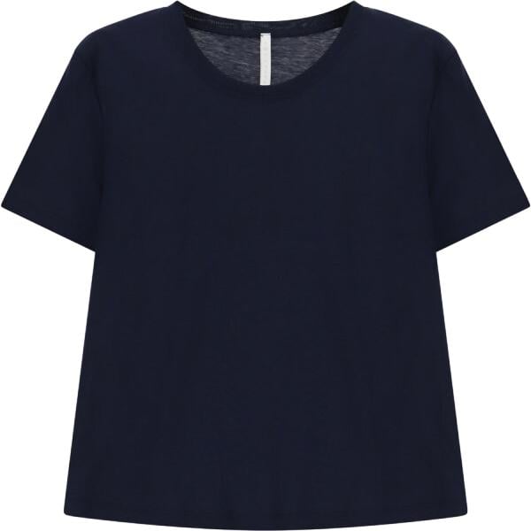 T-shirt da donna in blu scuro girocollo a maniche corte Imperial