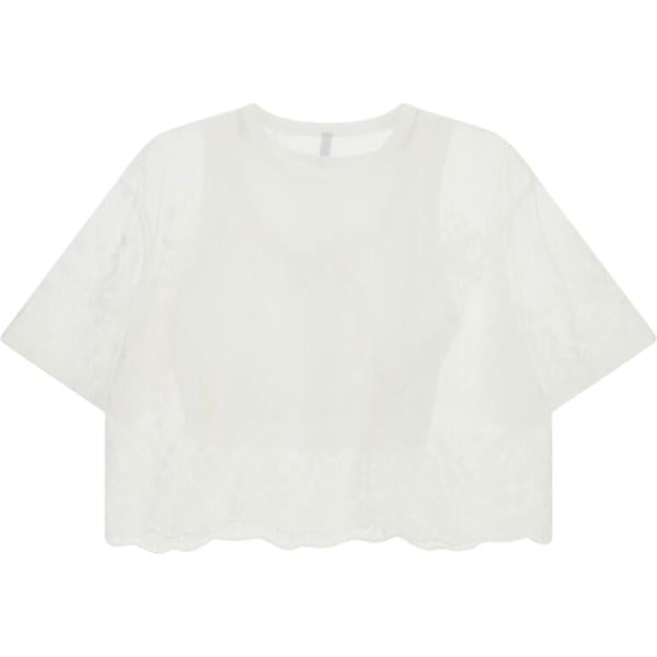 t-shirt Imperial bianco a fiori
