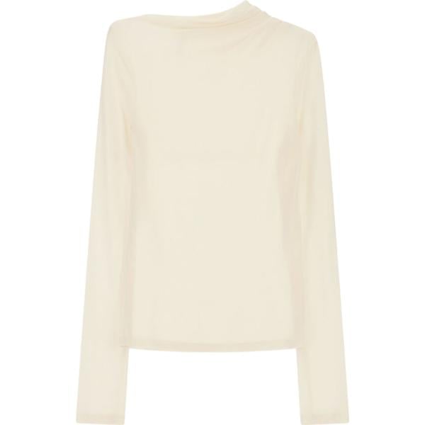 T-shirt da donna forma asimmetrica con scollo a maniche lunghe Imperial