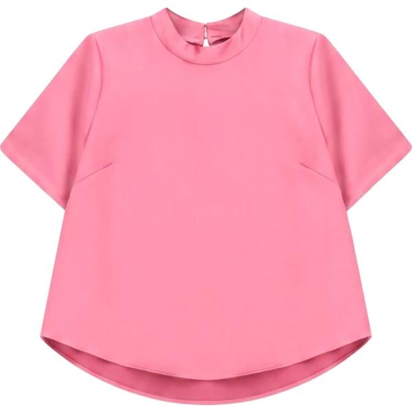 T-shirt da donna in rosa scuro girocollo a maniche corte Imperial