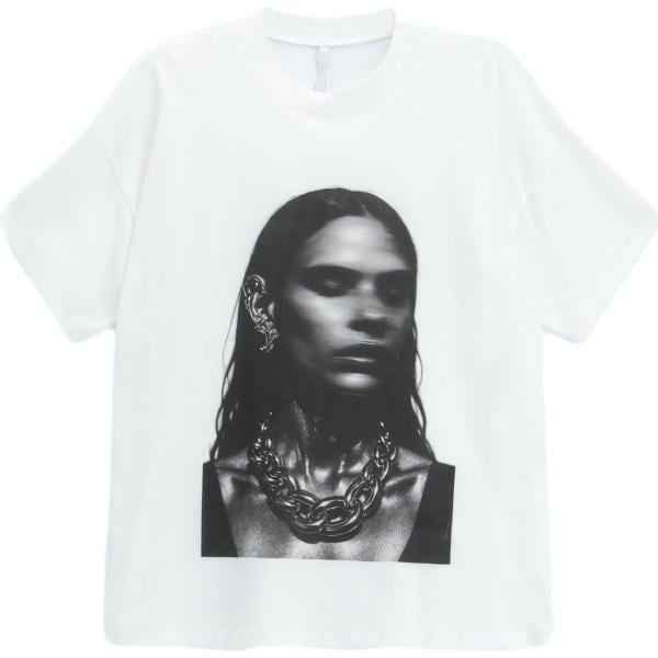 t-shirt Imperial bianco con stampe
