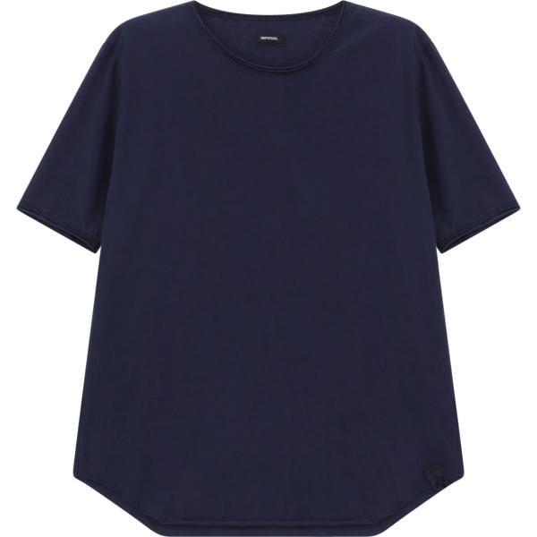 t-shirt Imperial blu tinta unita