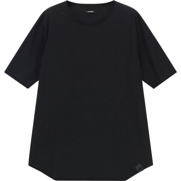 t-shirt Imperial nero tinta unita