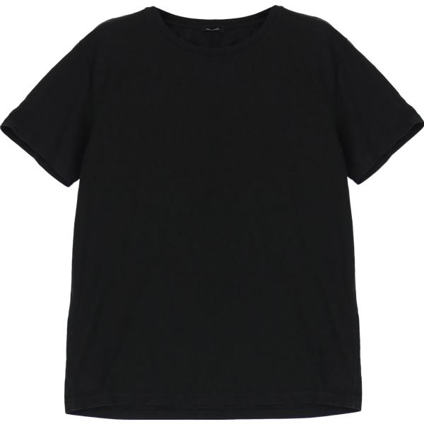 t-shirt Imperial nero tinta unita