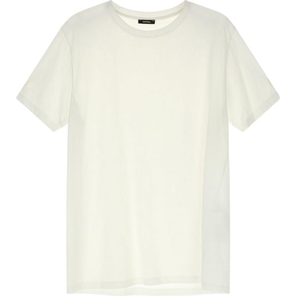 t-shirt Imperial bianco tinta unita