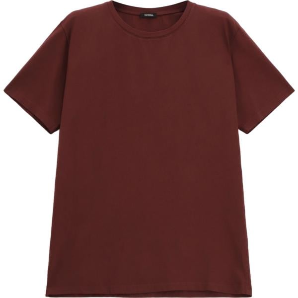 t-shirt Imperial marrone tinta unita
