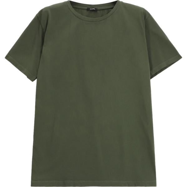 t-shirt Imperial verde tinta unita