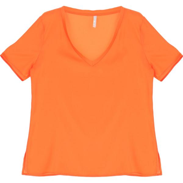 t-shirt Imperial arancione tinta unita
