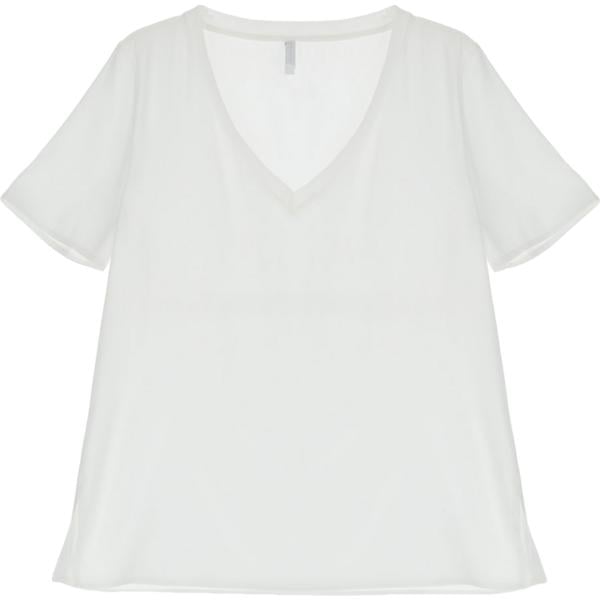 t-shirt Imperial bianco tinta unita