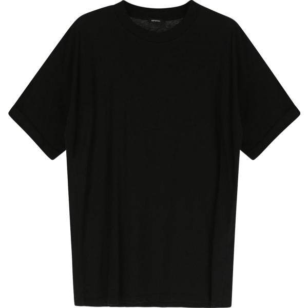 t-shirt Imperial nero tinta unita