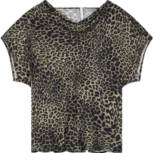 top Imperial marrone animalier