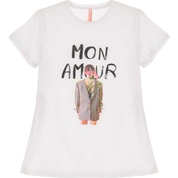 t-shirt Imperial bianco con stampe