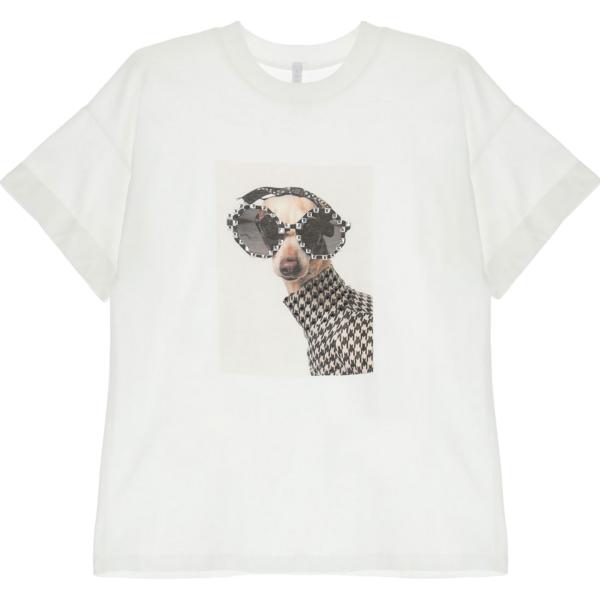 t-shirt Imperial bianco con stampe