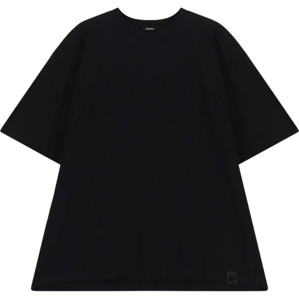 T-shirt da uomo in nero pece girocollo a maniche corte Imperial