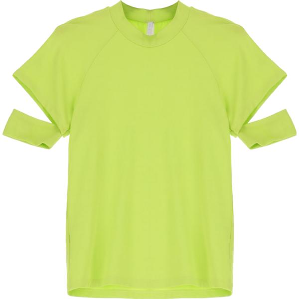 t-shirt Imperial verde tinta unita