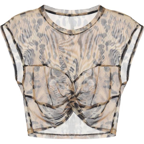 top Imperial marrone animalier