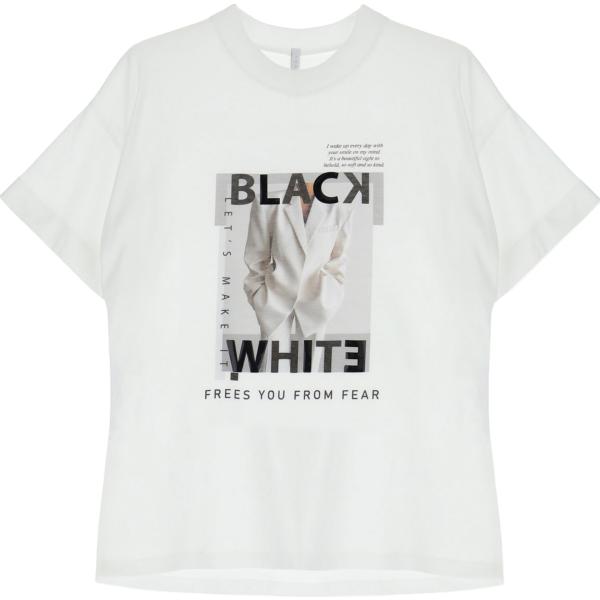 t-shirt Imperial bianco con stampe