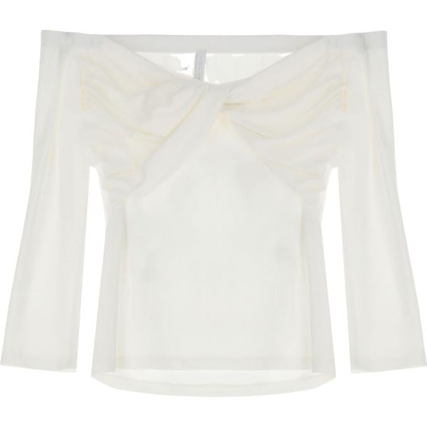 t-shirt Imperial bianco tinta unita