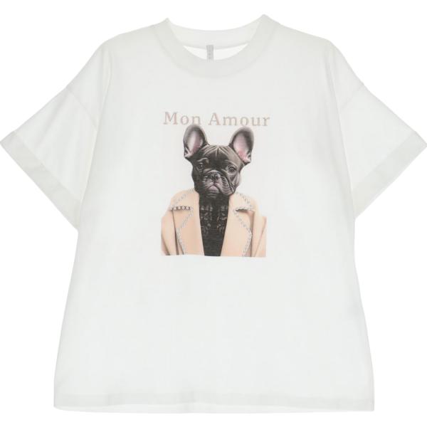 t-shirt Imperial bianco con stampe
