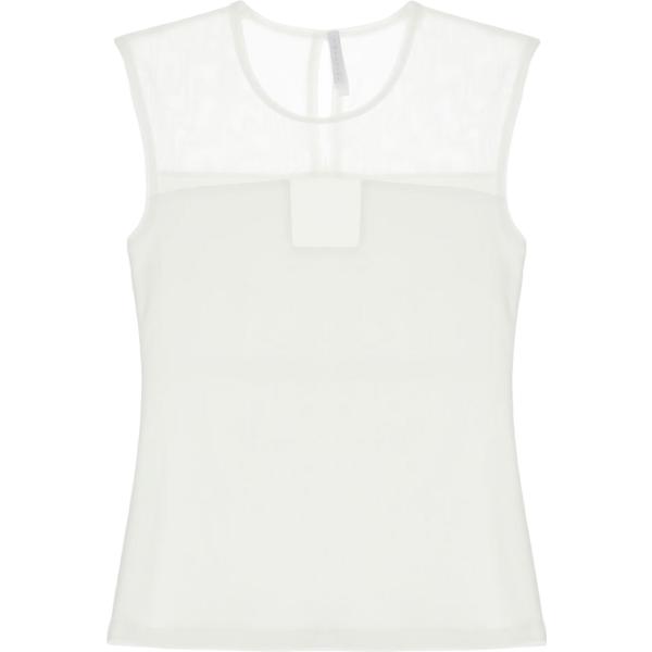 t-shirt Imperial bianco tinta unita
