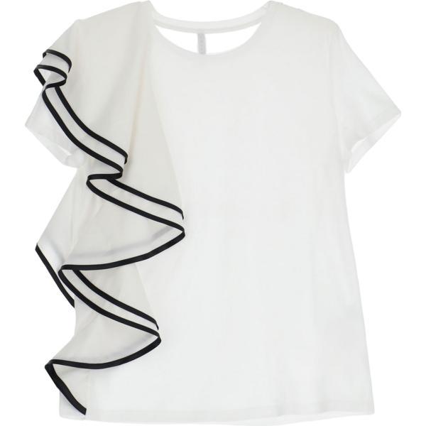 t-shirt Imperial bianco tinta unita