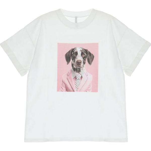 t-shirt Imperial bianco con stampe