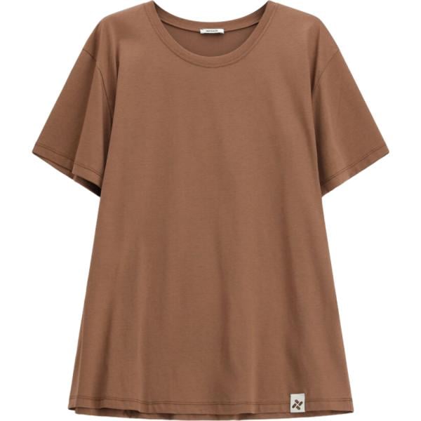 t-shirt Imperial marrone tinta unita