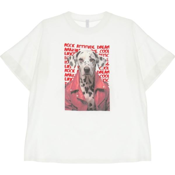 t-shirt Imperial bianco con stampe