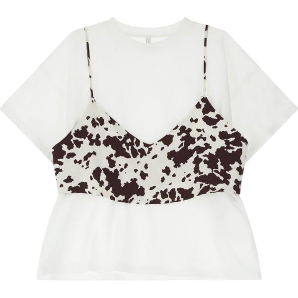 t-shirt Imperial bianco con stampe