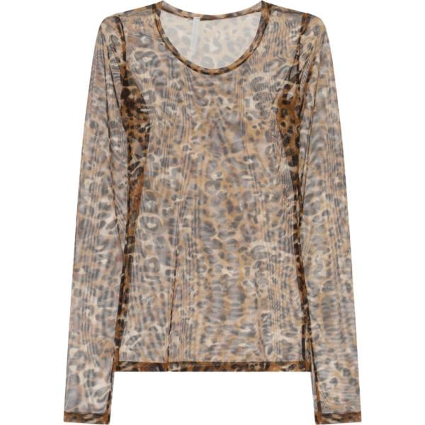 t-shirt Imperial marrone animalier
