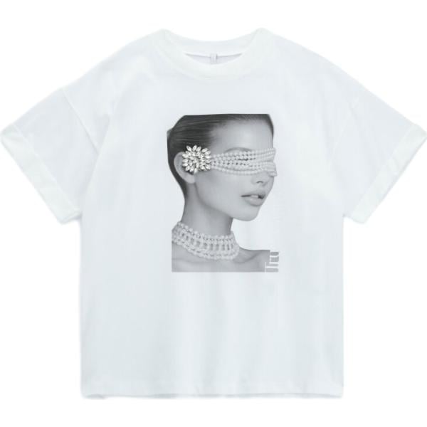 t-shirt Imperial bianco con stampe