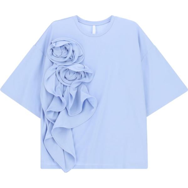 t-shirt Imperial blu a fiori