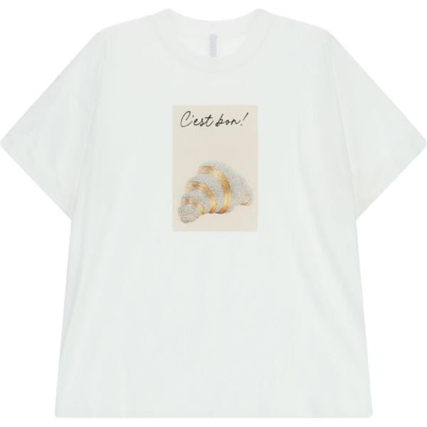 t-shirt Imperial bianco con stampe