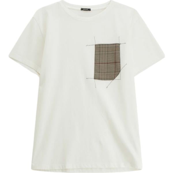 t-shirt Imperial grigio a quadri