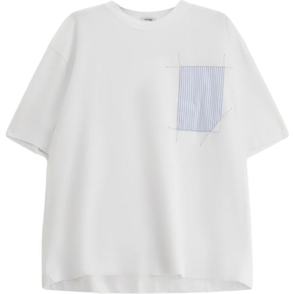 t-shirt Imperial bianco a righe