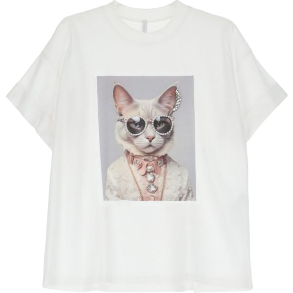 t-shirt Imperial bianco con stampe