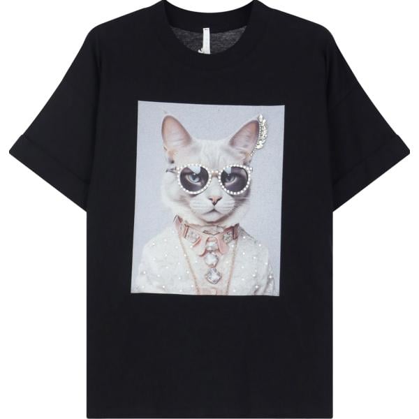t-shirt Imperial nero con stampe