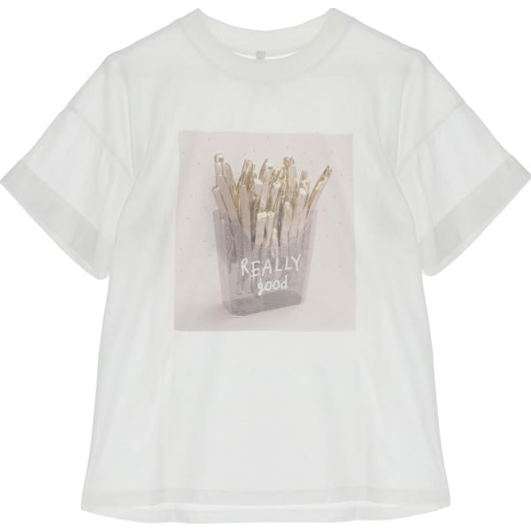 t-shirt Imperial bianco con stampe