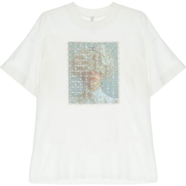 t-shirt Imperial bianco con stampe