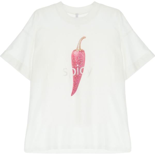 t-shirt Imperial bianco con stampe